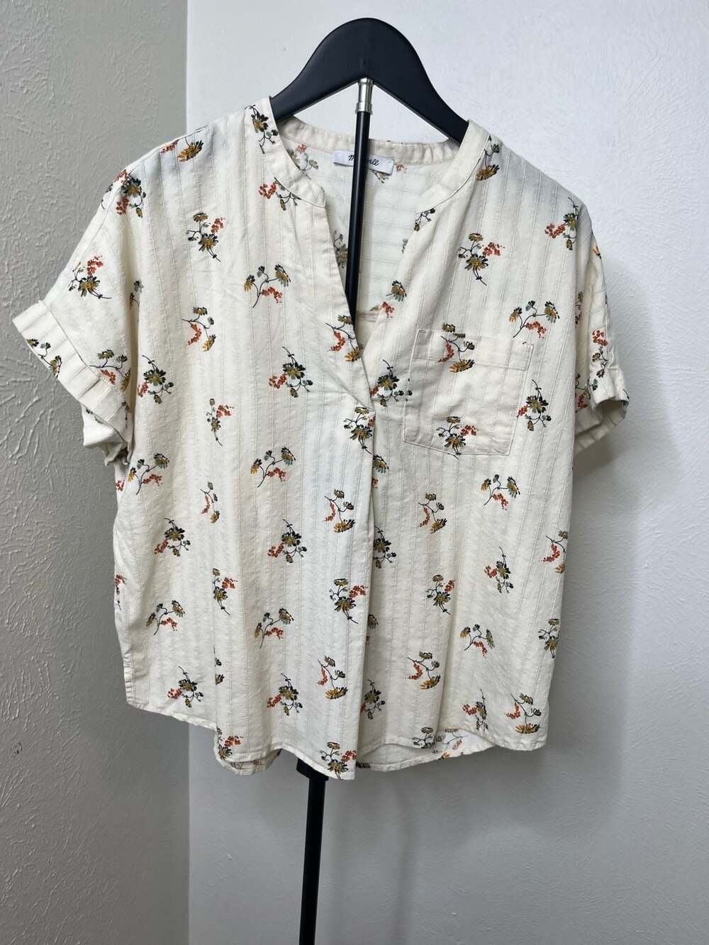Madewell Bower Popover Shirt Marseille Daisies Floral Cottagecore Fall Blouse